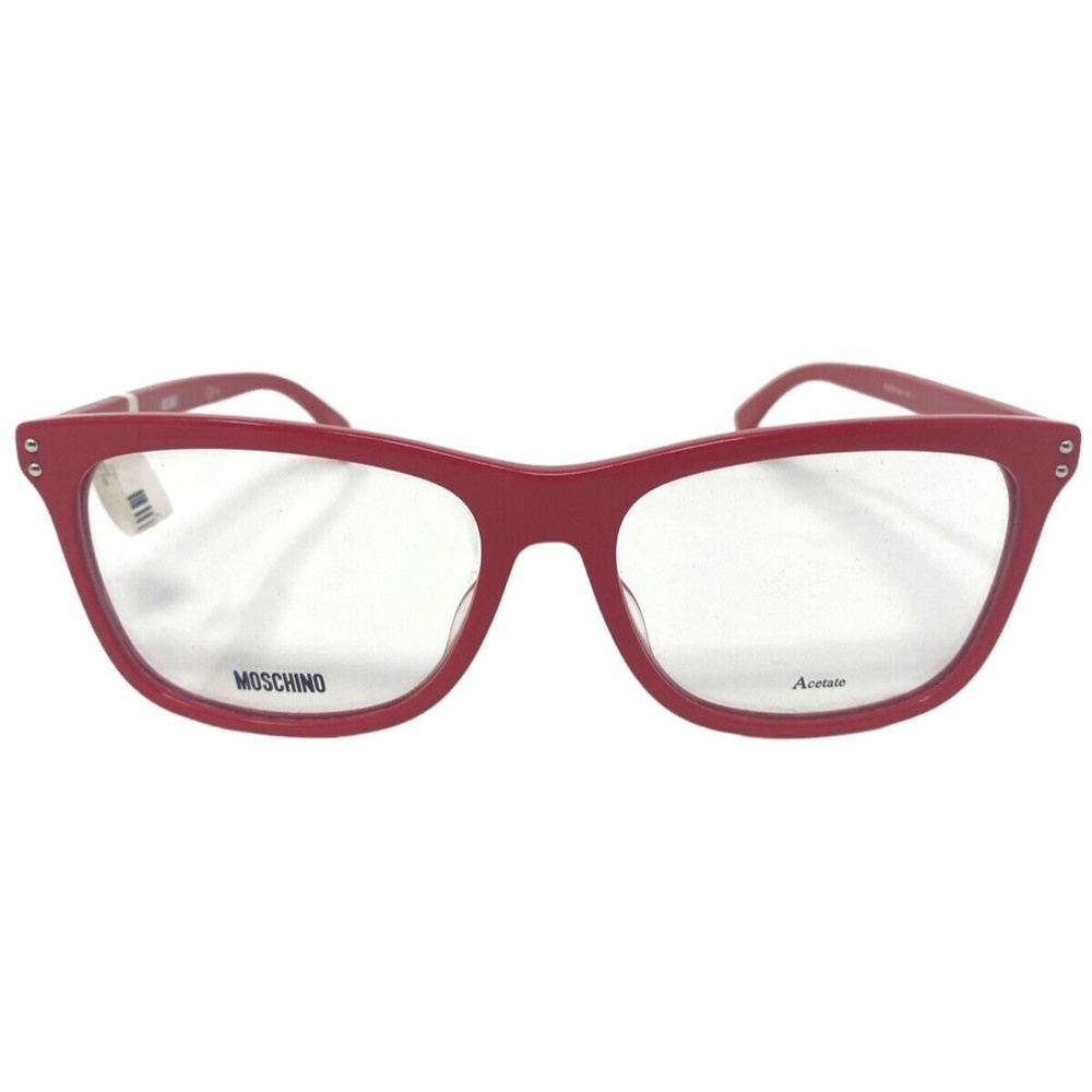 New MOSCHINO Bright Red Womens Eyeglasses Frame 54-16-145
